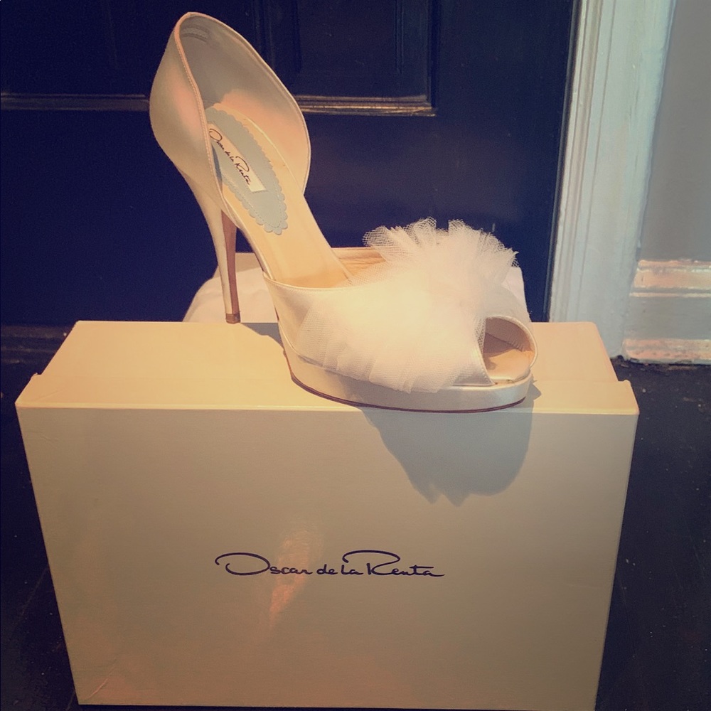 Satin Tulle Ruffle D’orsay